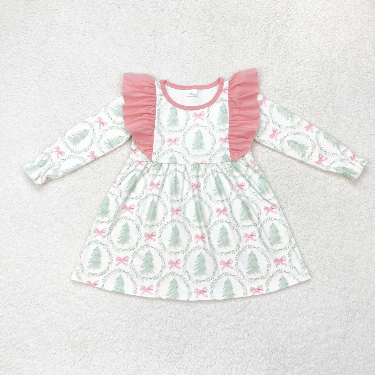 RTS no moq GLD0555 Baby girl autumn clothes long sleeves top kids dress