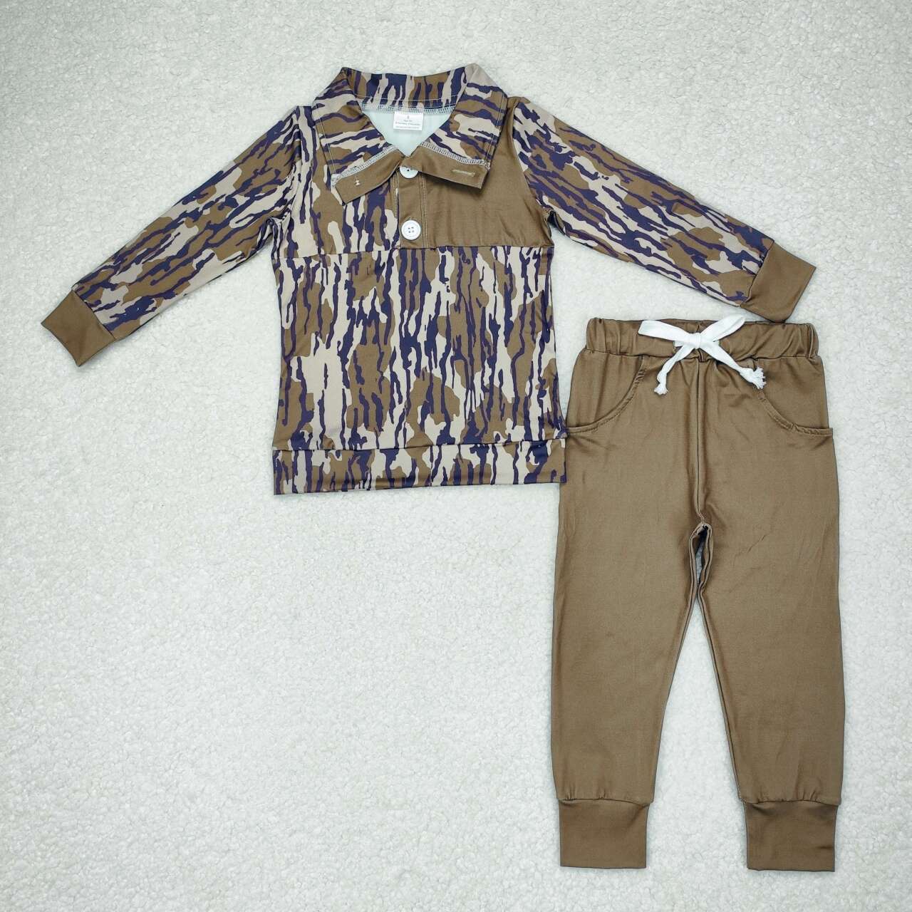 RTS no moq BLP0492 Kids boys autumn clothes long sleeves top with trousers set