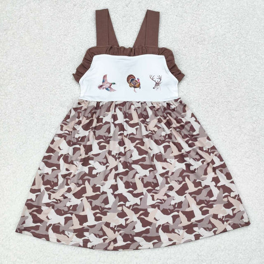 RTS no moq GSD1272 Baby girl summer clothes sleeves top kids dress