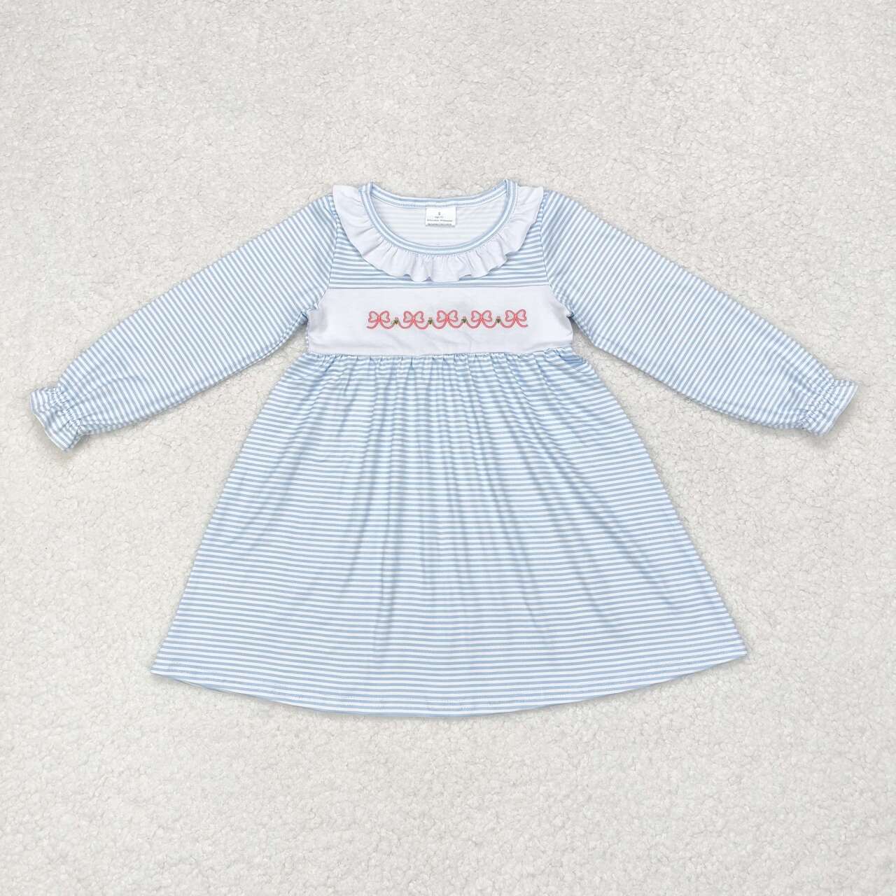 RTS no moq GLD0508 Baby girl autumn clothes long sleeves top kids dress