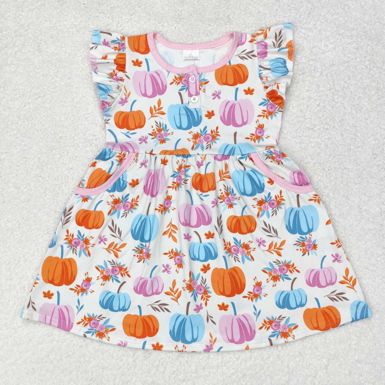 RTS no moq GSD1332 Baby girl summer clothes flying sleeves top kids dress