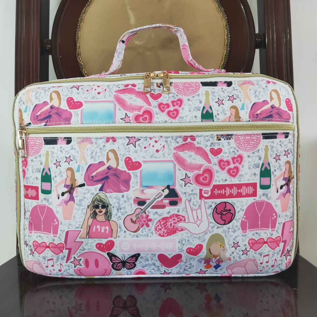 RTS No moq BA0235 Silver lunch box bag