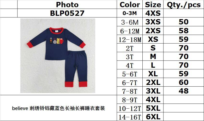 RTS no moq BLP0527 Kids boys autumn clothes long sleeves top with trousers set