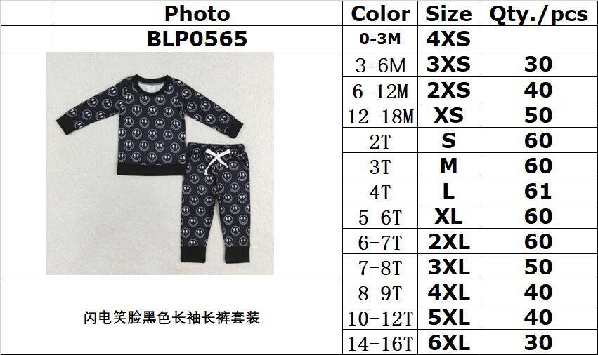 RTS no moq BLP0565 Kids boys autumn clothes long sleeves top with trousers set