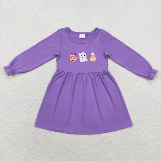 RTS no moq GLD0575 Baby girl autumn clothes long sleeves top kids dress