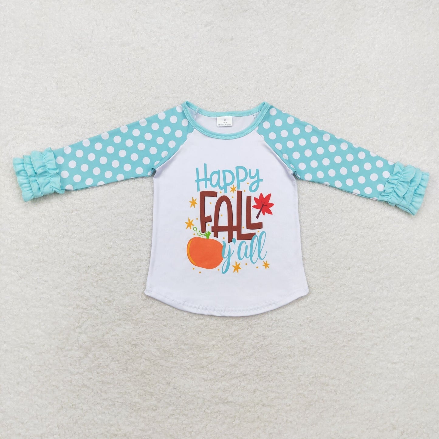 RTS no moq 6 A13-11 Baby girls autumn clothes long sleeves top kids