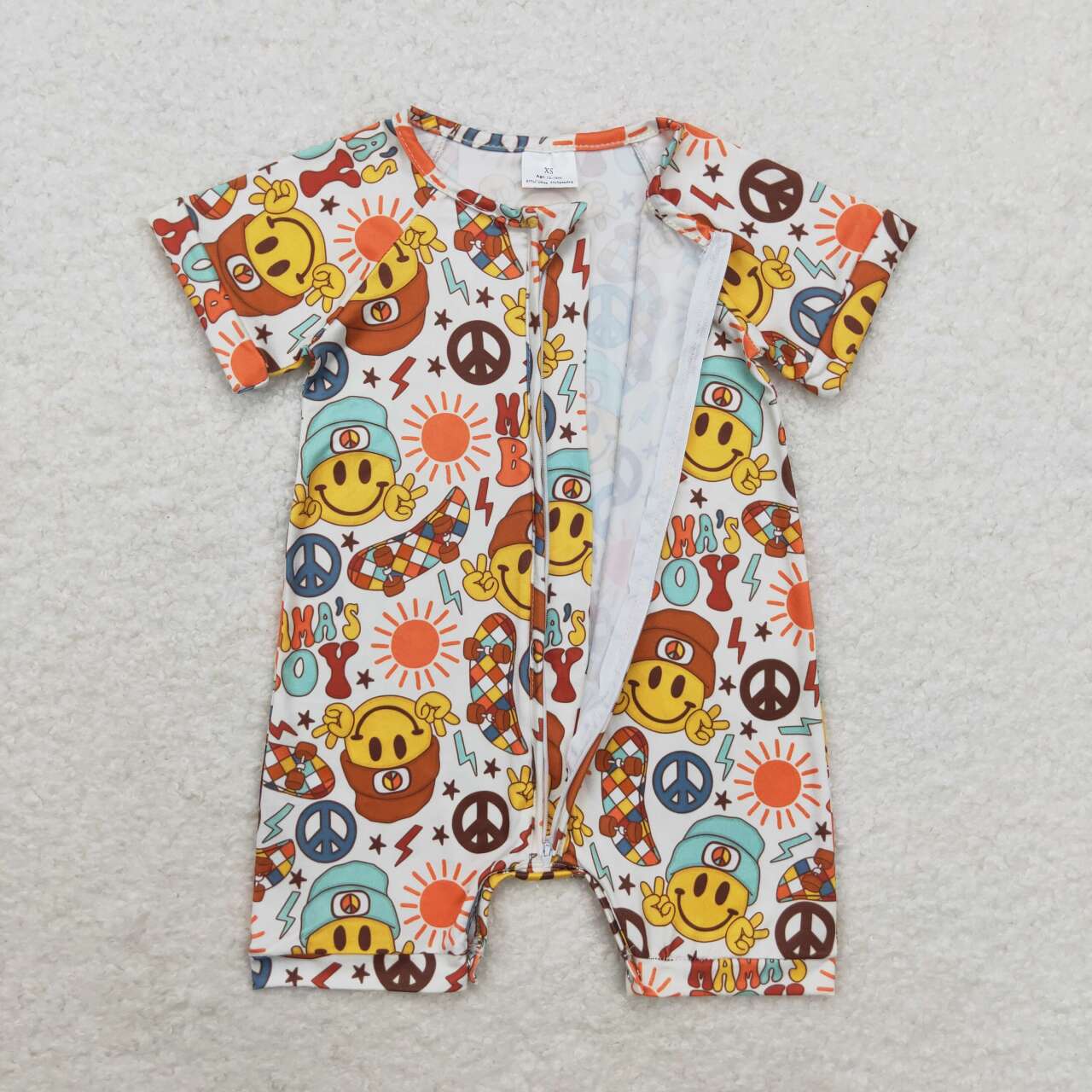 RTS no moq SR1776 Kids boys autumn clothes short sleeve with romper