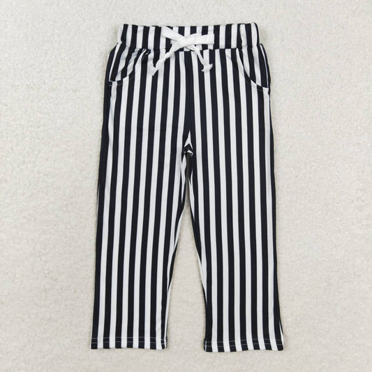 rts no moq P0588 Black and white striped trousers