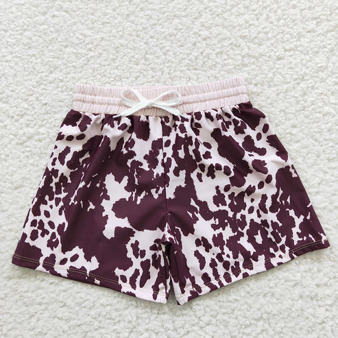 11.8 RTS Sibling Baby Boys Western Camo Print Summer Trunks Swimsuits Swimwears