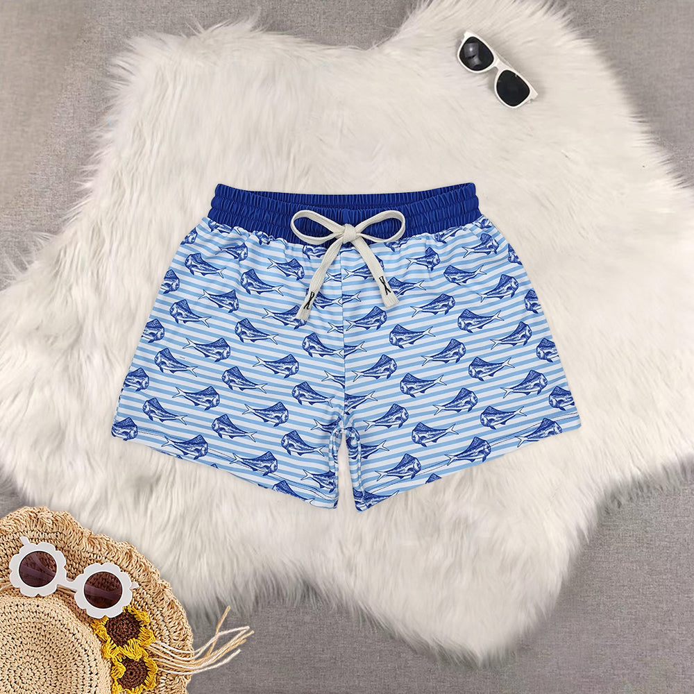 8.19 RTS Sibling Baby Boys Summer Swimsuits Red crab summer boy swim trunks