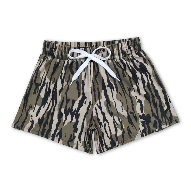 USA Warehouse (IN STOCK) Baby Boys Camo Print Summer Swimming Trunks Bottom