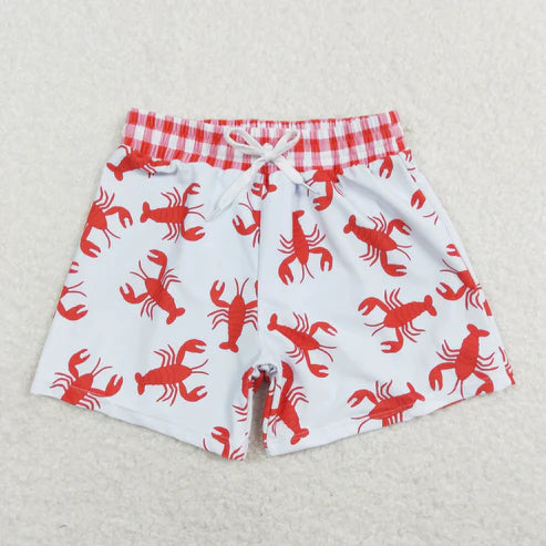 11.8 RTS Sibling Baby Boys Crayfishes Trunk Summer Swimsuits