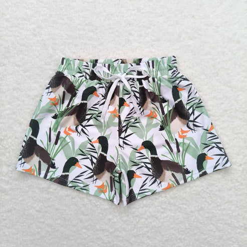 11.8 RTS Sibling Baby Boys Summer Ducks Trunks Swimsuits Swimwears