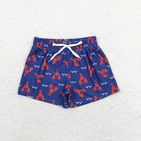 11.8 RTS Sibling Baby Boys Crayfishes Trunk Summer Swimsuits