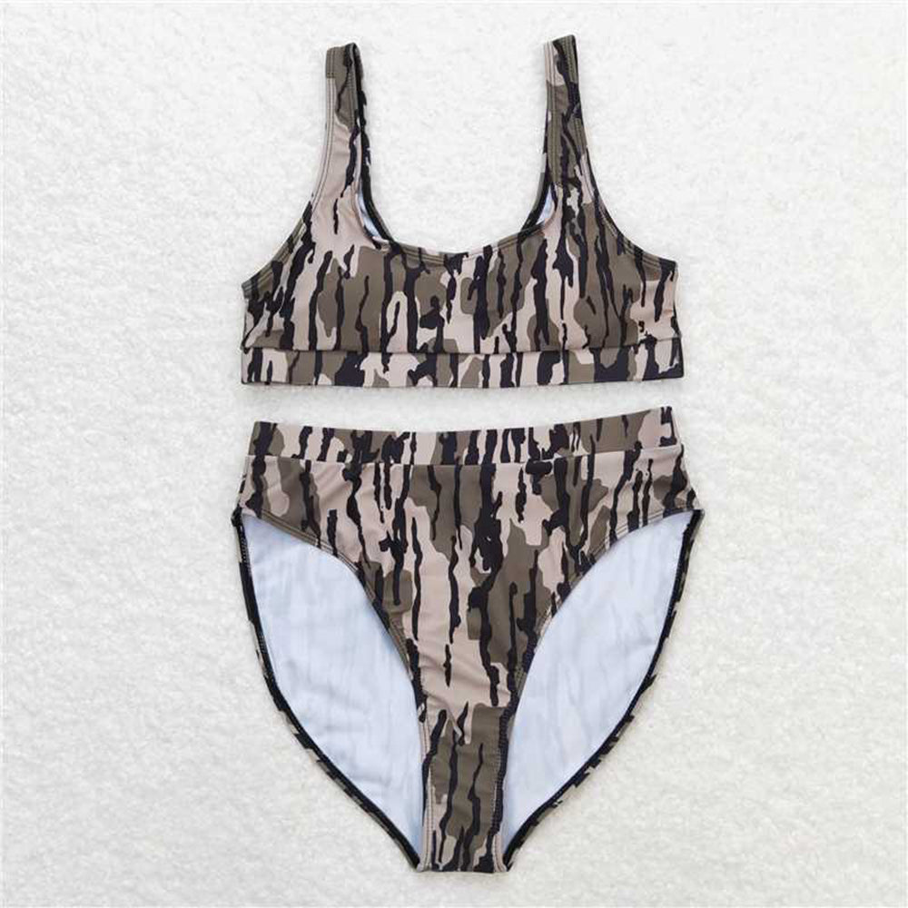 S0322 RTS NO MOQ Bottomland print mommy and me women summer swimsuit
