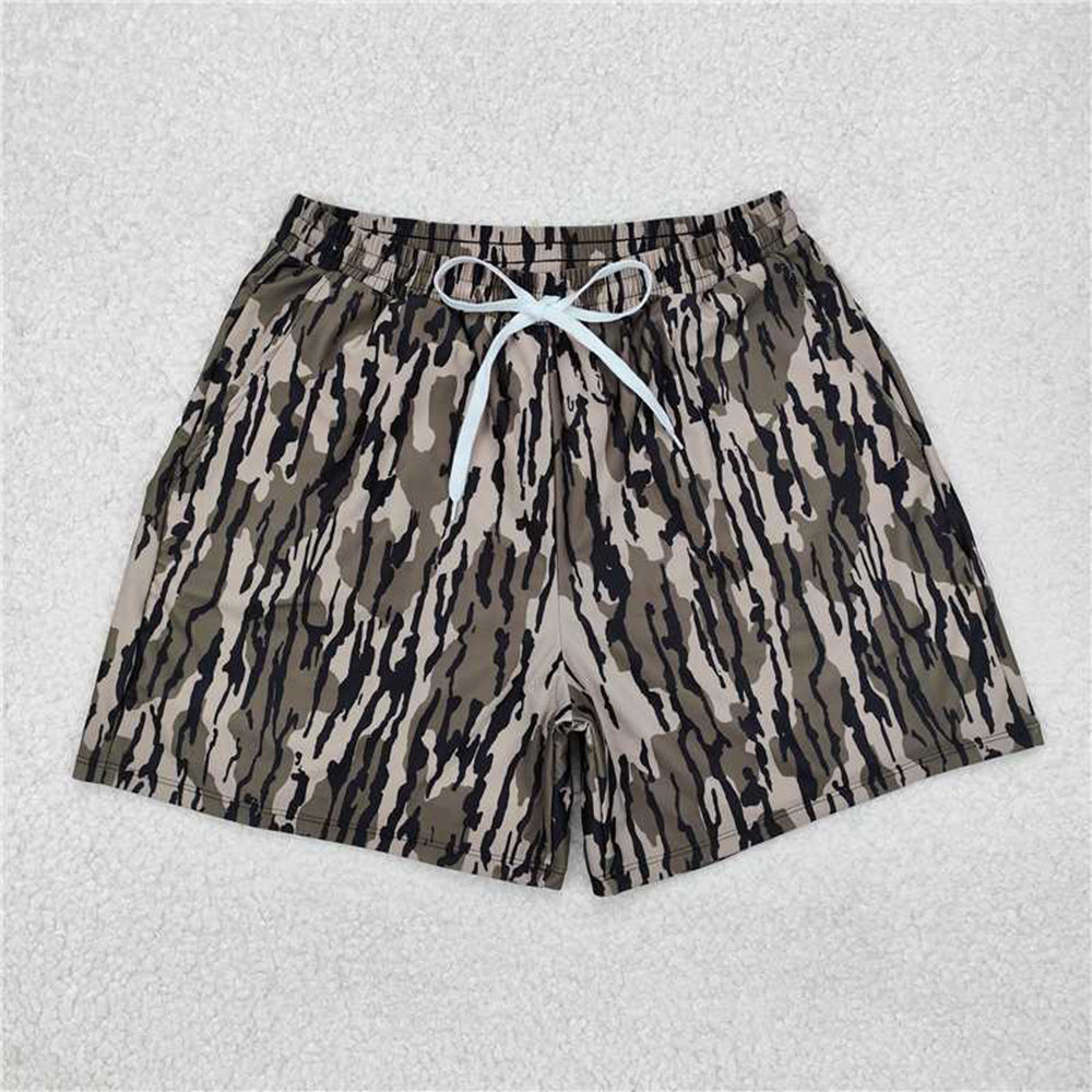 USA Shop (in stock)  Bottomland print adult men summer swim trunks