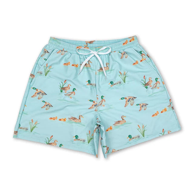 USA Warehouse (IN STOCK) Sibling Camo print adult men summer swim trunks