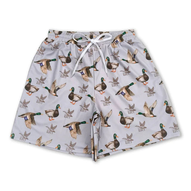 USA Warehouse (IN STOCK) Sibling Camo print adult men summer swim trunks