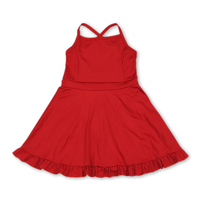 RTS Sibling straps ruffle kids girls summer athletic dress