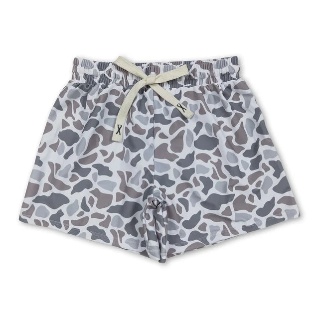USA Warehouse (IN STOCK) Baby Boys Camo Print Summer Swimming Trunks Bottom