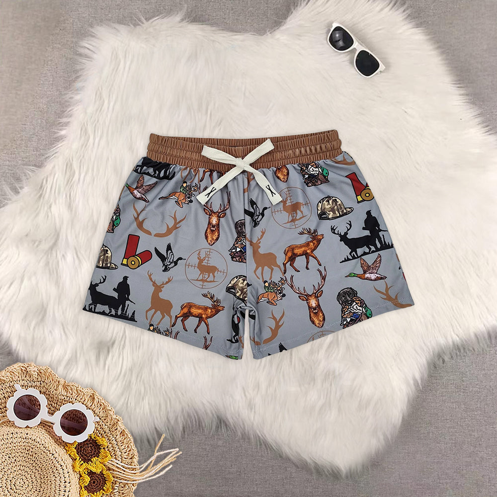 8.19 RTS Sibling Baby Boys Summer Swimsuits Camo kids boys summer swim trunks