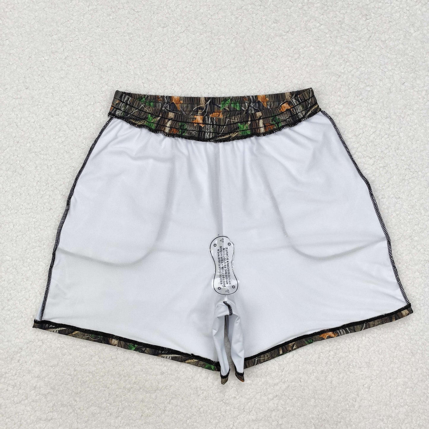 S0472Camo leaves summer adult men swim trunks