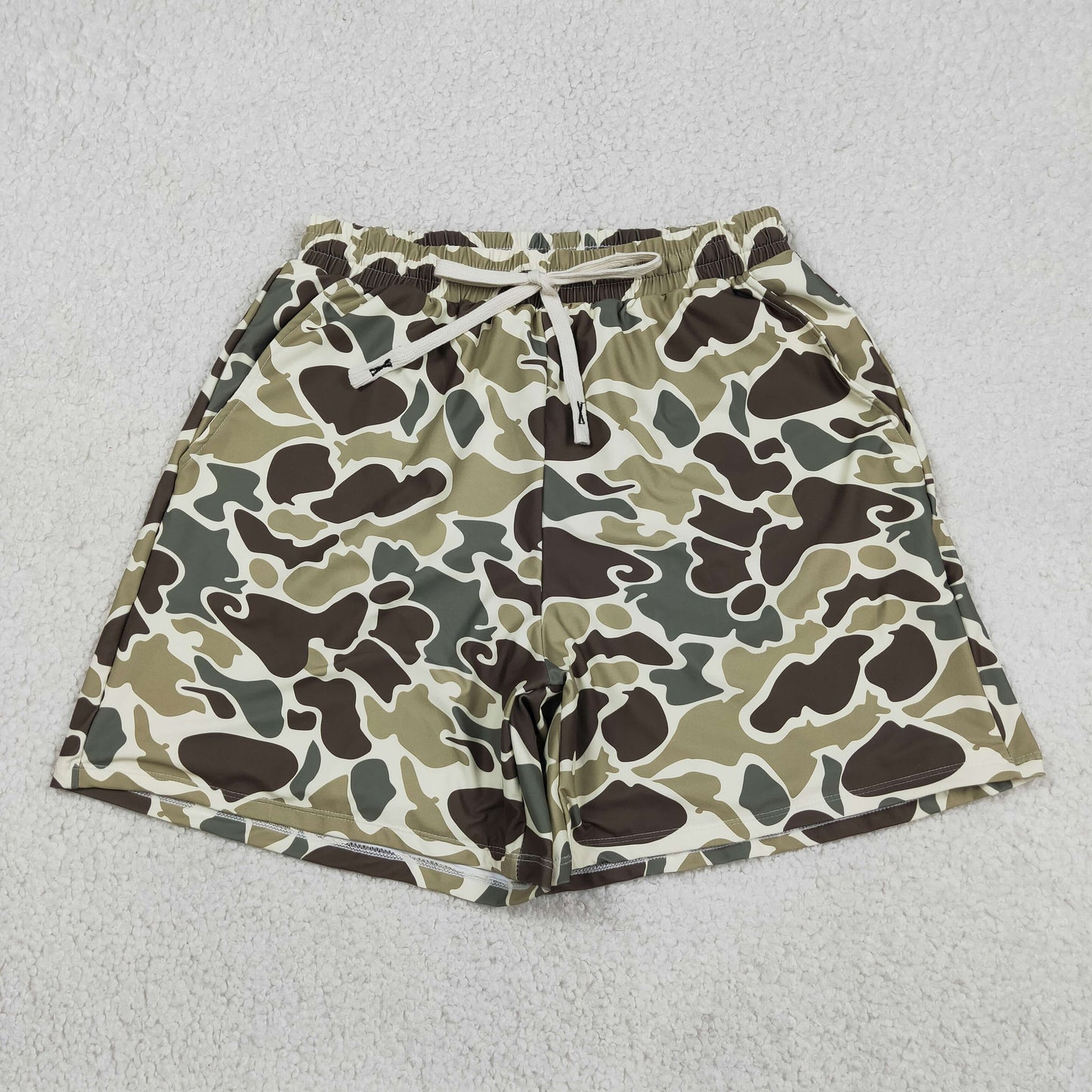 S0474  RTS NO MOQ （In stock ）Camo summer adult men swim trunks