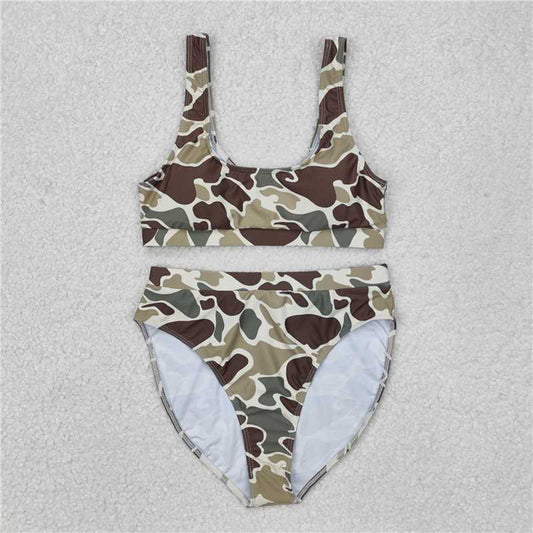 S0476 New Rts No Moq 8-9 Days By Air Arrived it Camo adult women summer swimsuit