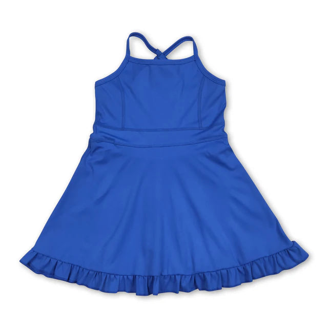 RTS Sibling straps ruffle baby girls summer active wear