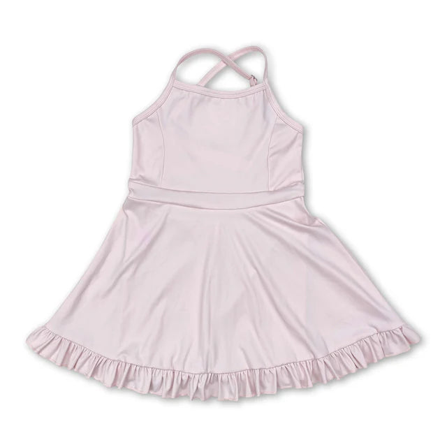 RTS Sibling straps ruffle baby girls summer active wear