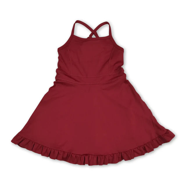RTS Sibling straps ruffle kids girls summer athletic dress