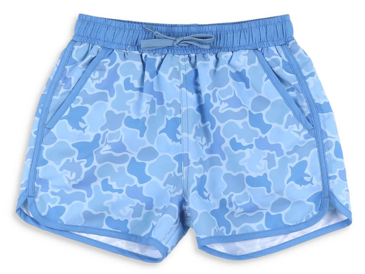 10.2 S0582 Pre order No Moq Baby Boys Blue Whales Camo Pockets Swimming Trunks