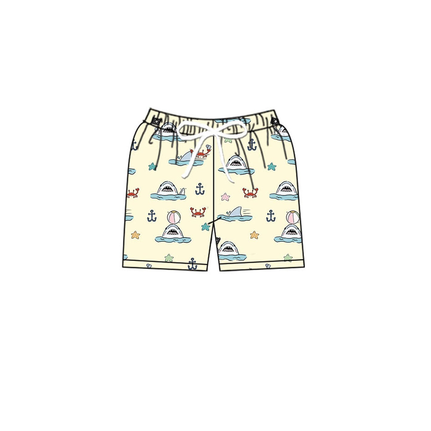 10.27 (Pre Order) No moq S0584 PRE-ORDER Baby Boys Sea World Swimming Trunks Bottom