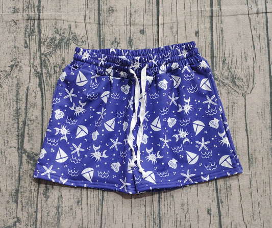 11.6 S0587 Sample No Moq Baby Boys Sea World Swimming Sea Shell Trunks Bottom