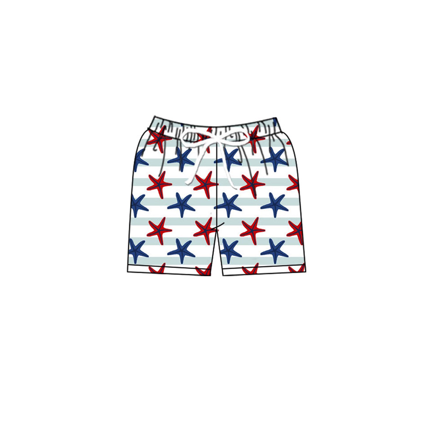 10.27 (Pre Order) No moq S0588 PRE-ORDER Baby Boys Sea World Swimming Trunks Bottom