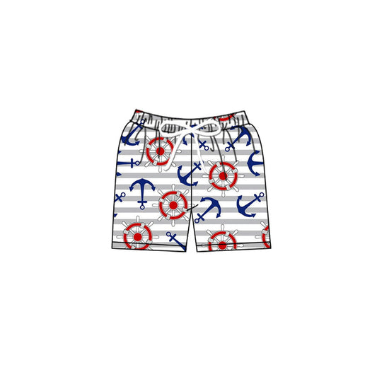 10.27 (Pre Order) No moq S0589 PRE-ORDER Baby Boys Sea World Boats Swimming Trunks Bottom