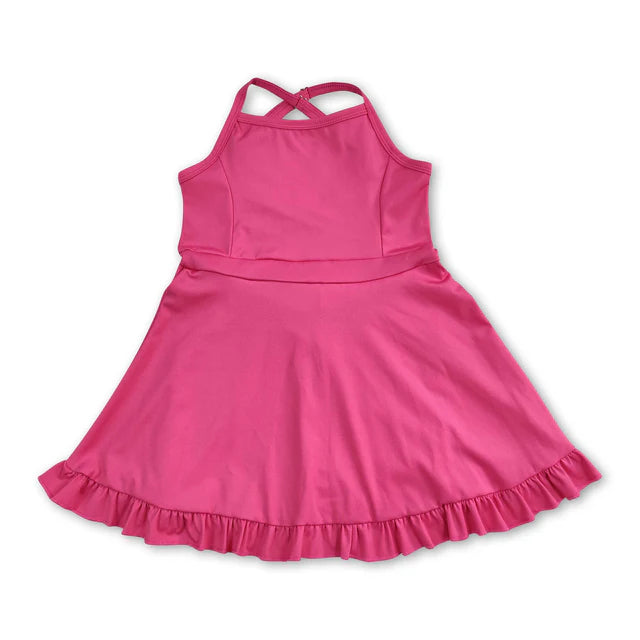 RTS Sibling straps ruffle kids girls summer athletic dress