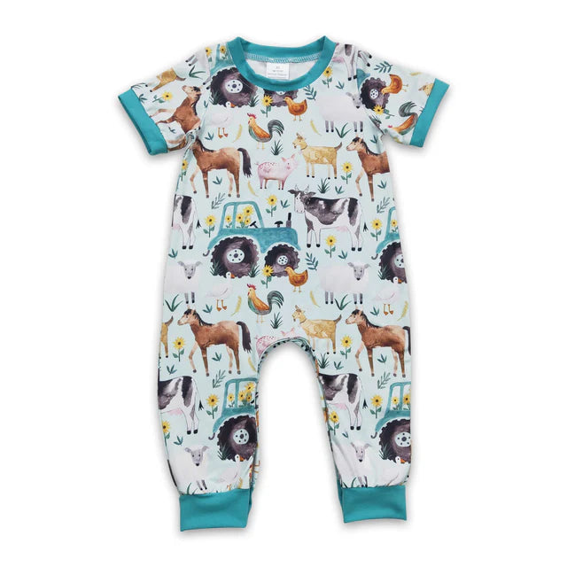 USA Warehouse (IN STOCK) Sibling Baby Kids Short Sleeve Rompers