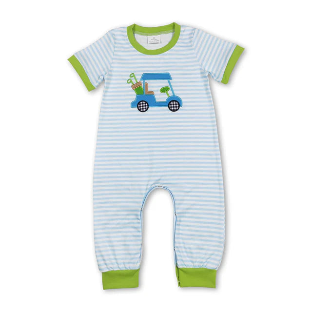 USA Warehouse (IN STOCK) Baby kids Short Sleeve Button Rompers