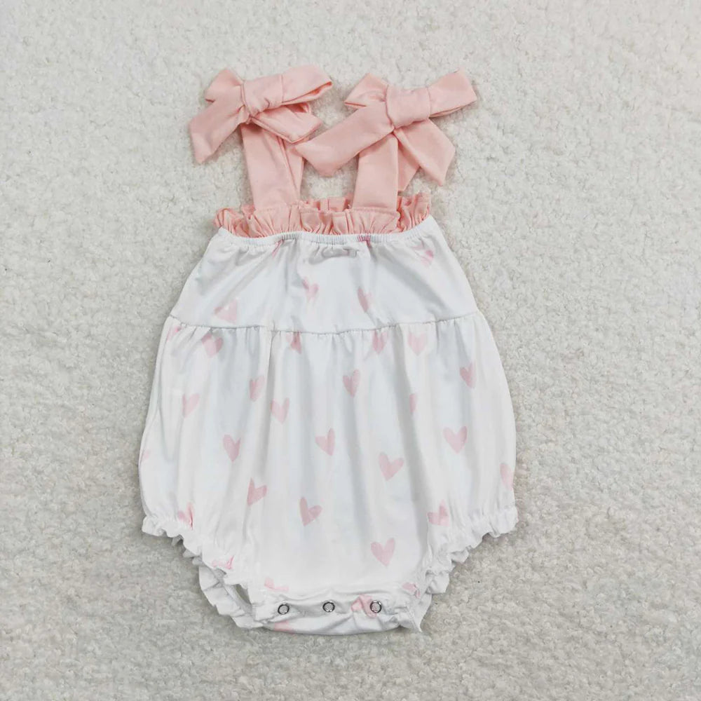 1.17 RTS Sibling Girls Baby Boys Valentines Hearts Rompers Outfits Clothing Sets