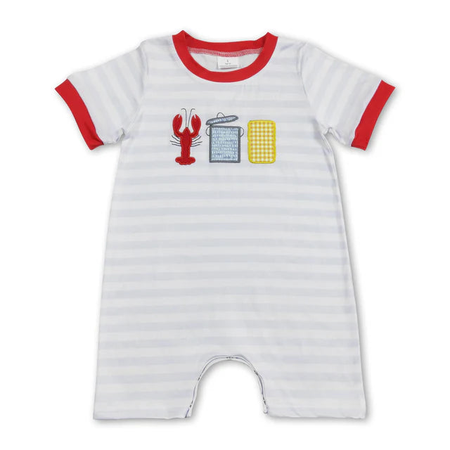 USA Warehouse (IN STOCK) Baby kids Short Sleeve Button Rompers