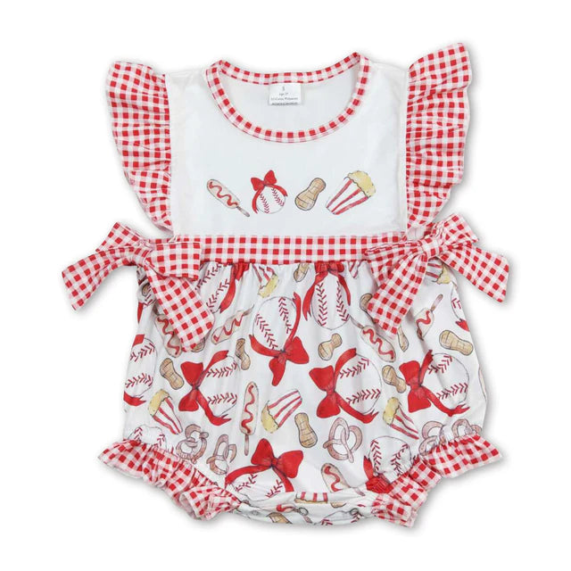 USA Warehouse (IN STOCK) Sibling Baby kids embroidery Short Sleeve Rompers