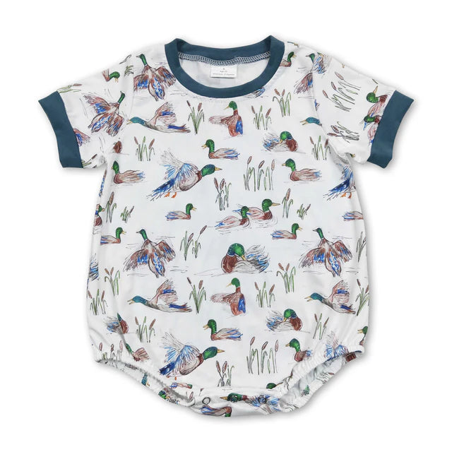 USA Warehouse (IN STOCK) Sibling Baby kids embroidery Short Sleeve Rompers