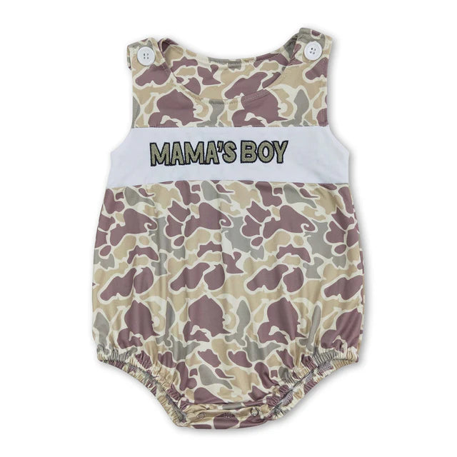 USA Warehouse (IN STOCK) Baby Boys Sleeveless and flutter sleeves Embroidery Rompers