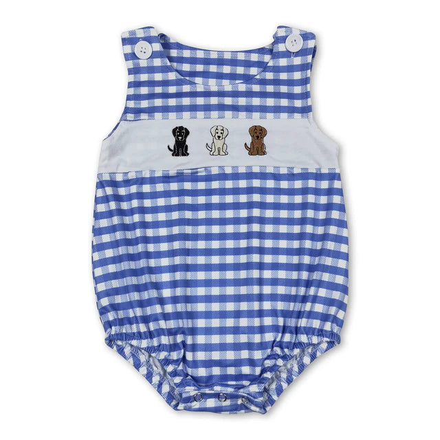 RTS Sibling sleeveless baby boys romper