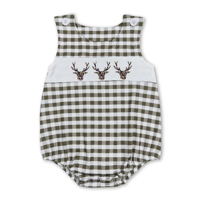 RTS Sibling sleeveless baby boys romper
