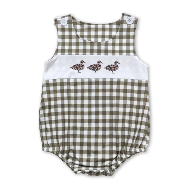 RTS Sibling sleeveless baby boys romper