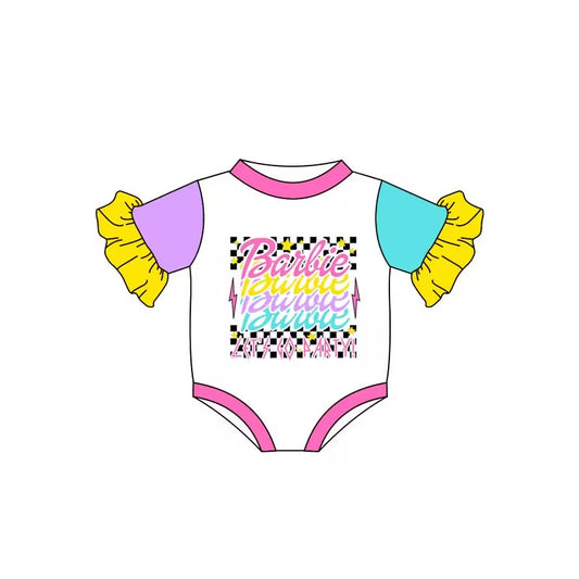 SR1877  Pre-order baby  girls clothes long  sleeves romper