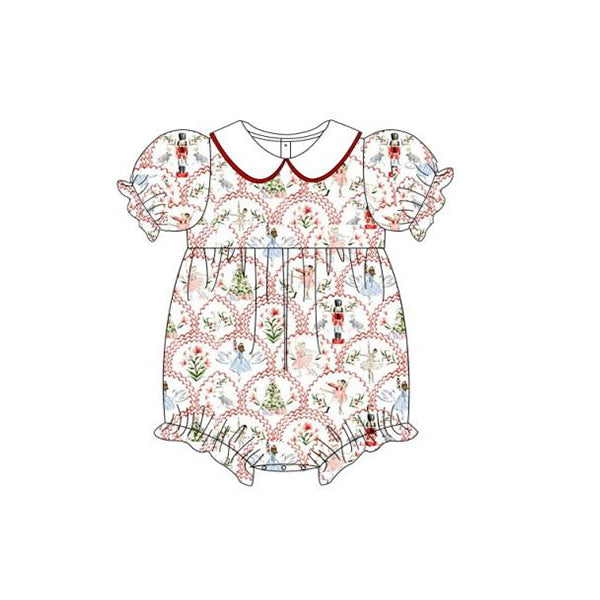 SR1909   Pre-order baby  girls clothes pull  sleeves romper