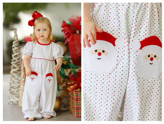 No moq  SR1954 Pre-order Size 0-3m to 2t baby girls clothes Christmas short sleeve Romper